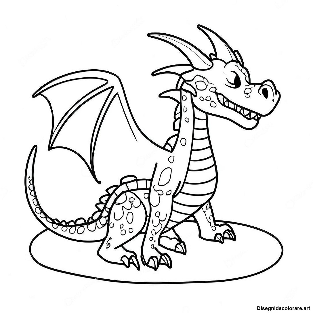 Pagina Da Colorare Con Drago Di Ghiaccio Che Nida Nella Neve 100985 39464