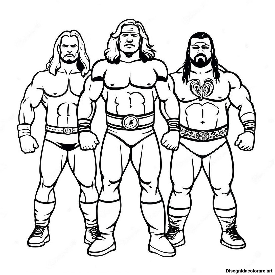 Pagina Da Colorare Dei Wrestler Wwe Vintage 89576 29783
