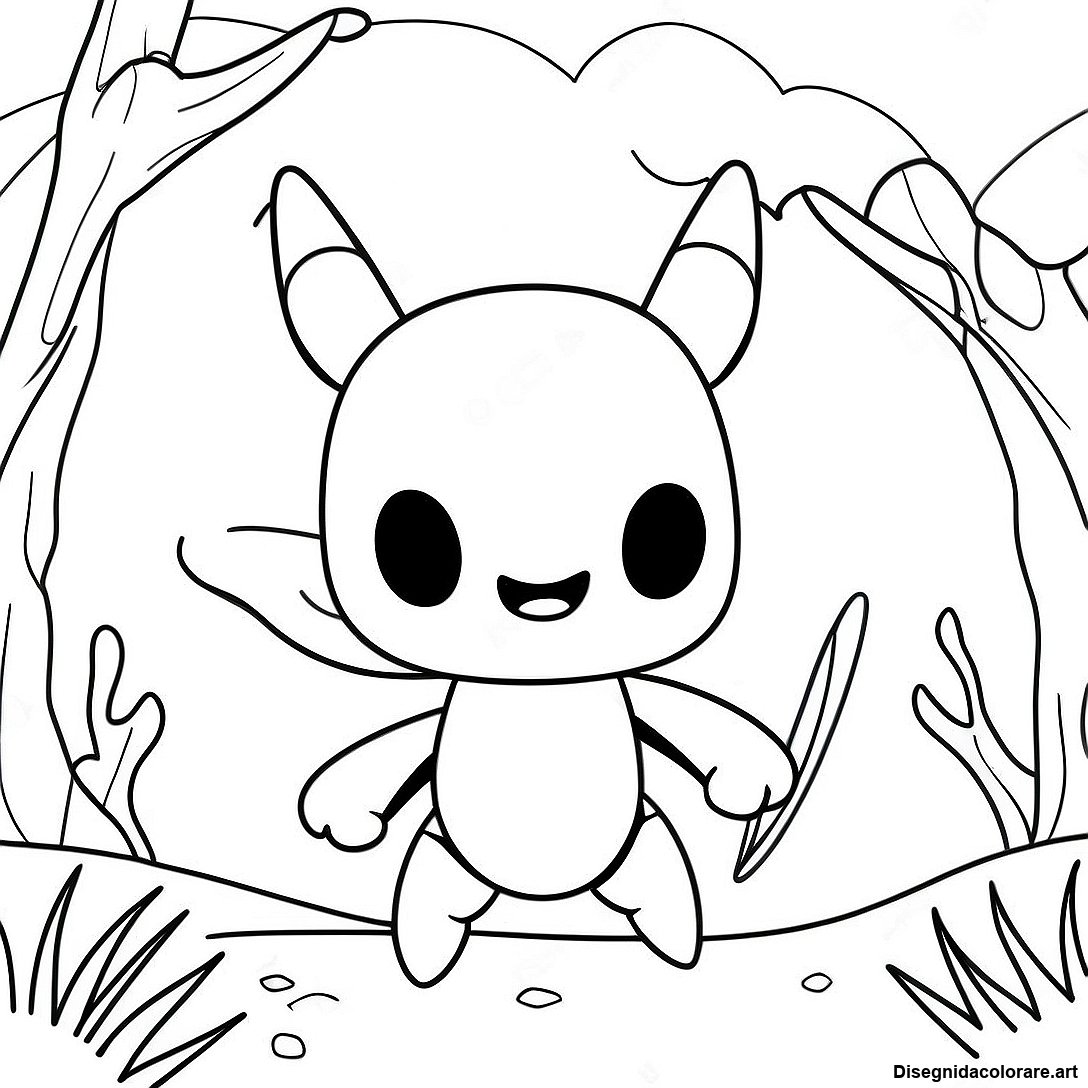 Pagina Da Colorare Di Hollow Knight In Battaglia 105923 43412