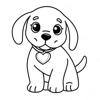 Pagina Da Colorare Di Un Carino Cucciolo Di Beagle 100011-38692