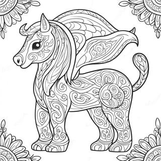 Pagina Da Colorare Di Bellissimi Animali Celtici 100449 39043