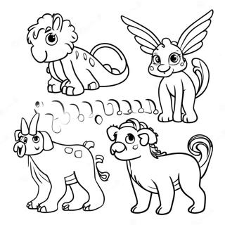 Pagina Da Colorare Creature Fantastiche Goodnotes 100625-39174