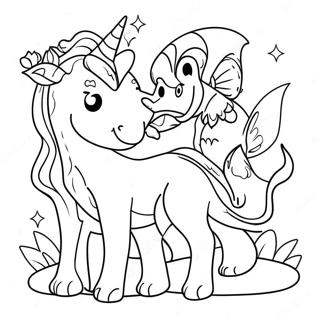 Pagina Da Colorare Creature Fantastiche Goodnotes 100625-39176