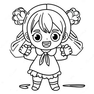 Himiko Toga In Stile Chibi Da Colorare 100754 39278