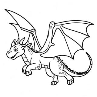 Pagina Da Colorare Con Drago Ender Terrificante In Volo 100957-39431