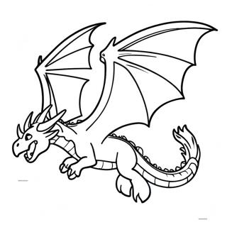 Pagina Da Colorare Con Drago Ender Terrificante In Volo 100957-39432