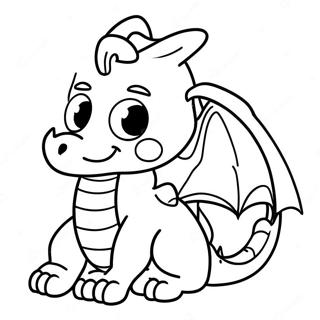 Pagina Da Colorare Con Drago Ender Carino Con Drago Ender Cucciolo 100960-39443