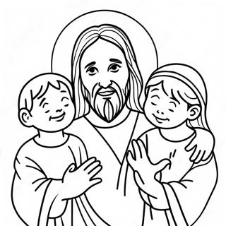Pagina Da Colorare Di Gesu Con I Bambini 101112-39551