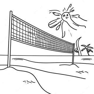 Pagina Da Colorare Partita Di Beach Volley 101192 39624