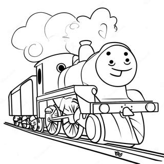 Pagina Da Colorare Di Choo Choo Charles Che Insegue Un Eroe 101576-40027