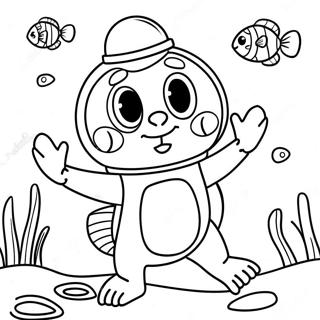 Pagina Da Colorare Di Sandy Cheeks Avventura Sottomarina 102014-40365