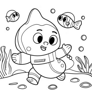 Pagina Da Colorare Di Sandy Cheeks Avventura Sottomarina 102014-40367