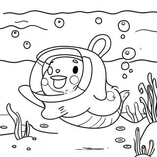 Pagina Da Colorare Di Sandy Cheeks Avventura Sottomarina 102014-40368