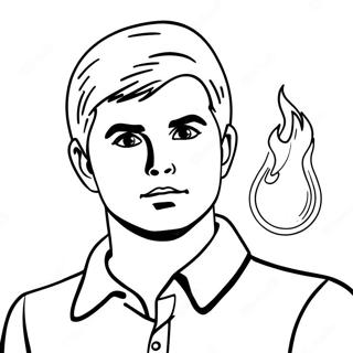 Pagina Da Colorare Di Ken Con Fireball 102245-40546