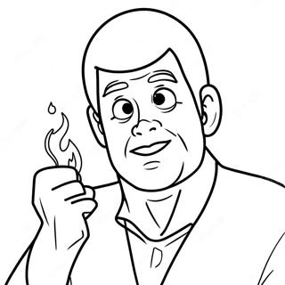 Pagina Da Colorare Di Ken Con Fireball 102245-40547