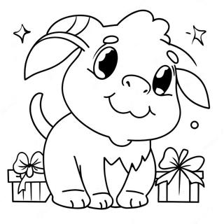 Pagina Da Colorare Animali Di Natale 102371-40635