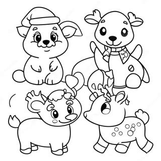 Pagina Da Colorare Animali Di Natale 102371-40636