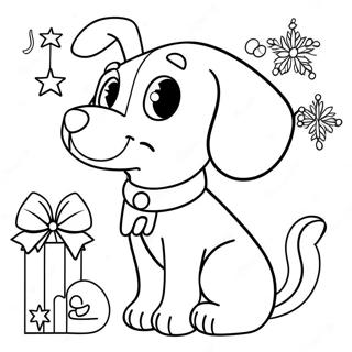 Pagina Da Colorare Cucciolo Di Natale Carino 102372-40640