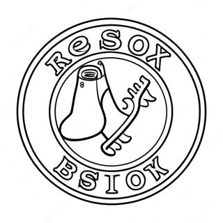 Pagina Da Colorare Del Logo Dei Red Sox 102501-40735