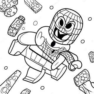 Spiderman Lego Pagine da Colorare