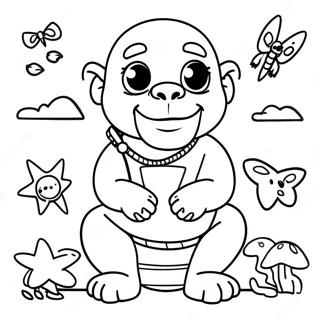 Pagina Da Colorare Di Zuma Con Amici 103174-41270