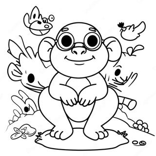 Pagina Da Colorare Di Zuma Con Amici 103174-41271