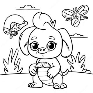 Pagina Da Colorare Di Zuma Con Amici 103174-41272