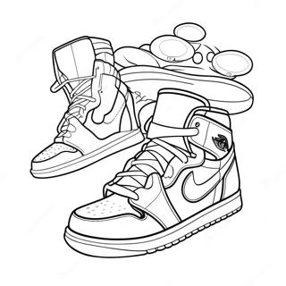 Jordan 1 Pagine Da Colorare