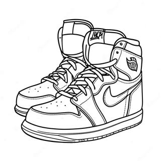 Pagina Da Colorare Jordan 1 Alta 103249 41323