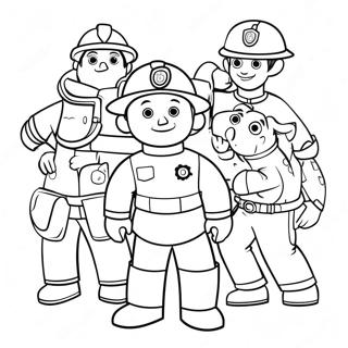Pagina Da Colorare Sam Il Pompiere E Amici 103303-41370