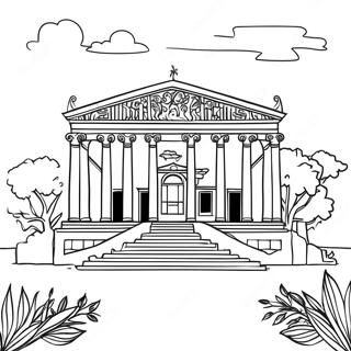 Pagina Da Colorare Dellelegante Villa Romana 103947-41869