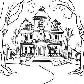 Villa Infestata Pagine da Colorare
