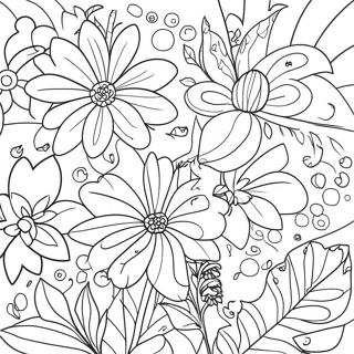 Pagina Da Colorare Fiori Viola Vivaci 104251-42098