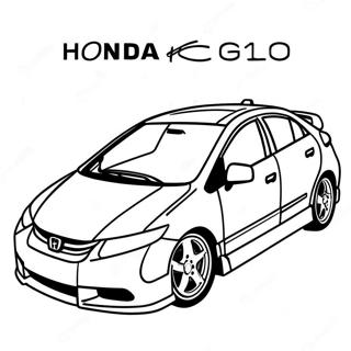 Honda Civic Pagine Da Colorare