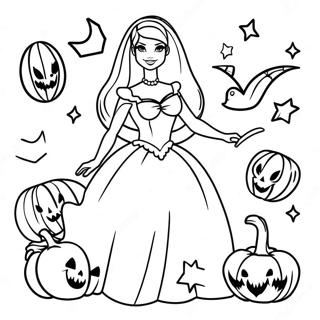 Barbie Halloween Pagine Da Colorare