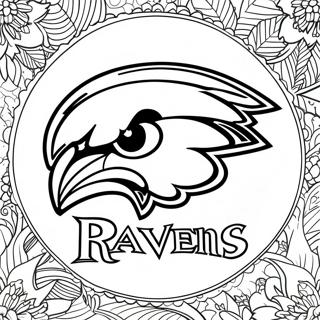 Pagina Da Colorare Del Logo Dei Baltimore Ravens 105023-42702