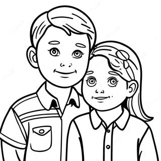 Pagina Da Colorare Di Ragazzo E Ragazza 105226-42867