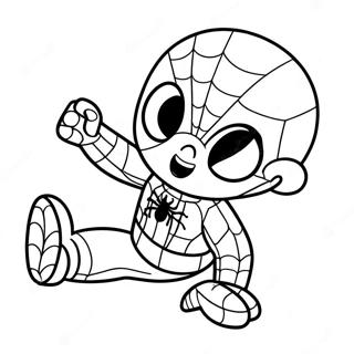 Baby Spiderman Pagine Da Colorare