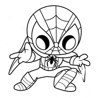 Pagina Da Colorare Di Baby Spiderman 105536-43107