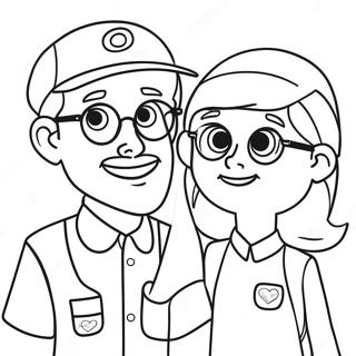 Pagina Da Colorare Di Blippi E Meekah 105587-43148