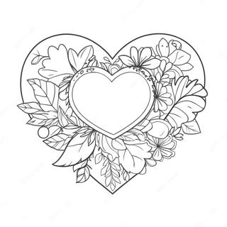 Pagina Da Colorare Cuore Di San Valentino 105663-43207