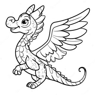 Pagina Da Colorare Di Rainwing Delle Ali Di Fuoco Giocose 106286-43700