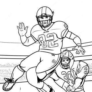 Pagina Da Colorare Della Celebrazione Del Touchdown Di Jamarr Chase 106413-43790