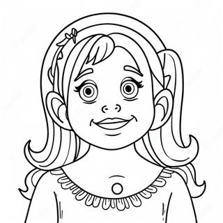 Pagina Da Colorare Di Cindy Lou Who Che Canta 106441-43818