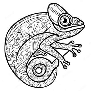 Pagina Da Colorare Di Camaleonte Colorato 106566-43912