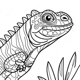 Pagina Da Colorare Di Iguana Maestosa 106567-43913
