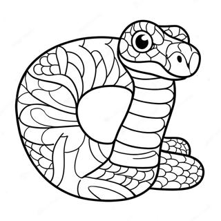 Pagina Da Colorare Di Serpente Strisciante 106569-43922