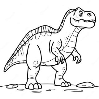 Pagina Da Colorare Di Giganotosaurus Che Cammina 106620-43963