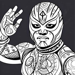 Pagina Da Colorare Di Rey Mysterio 106719-44026