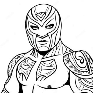 Pagina Da Colorare Di Rey Mysterio 106719-44027